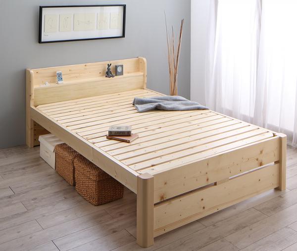棚が必要なら「超頑丈天然木すのこベッド」