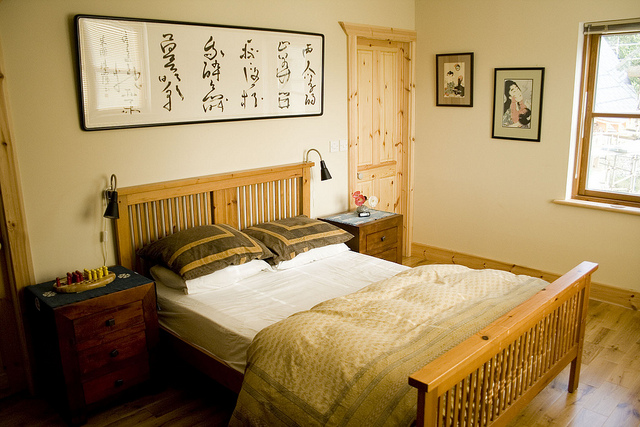 北欧に住んでる日本マニアの人の寝室
