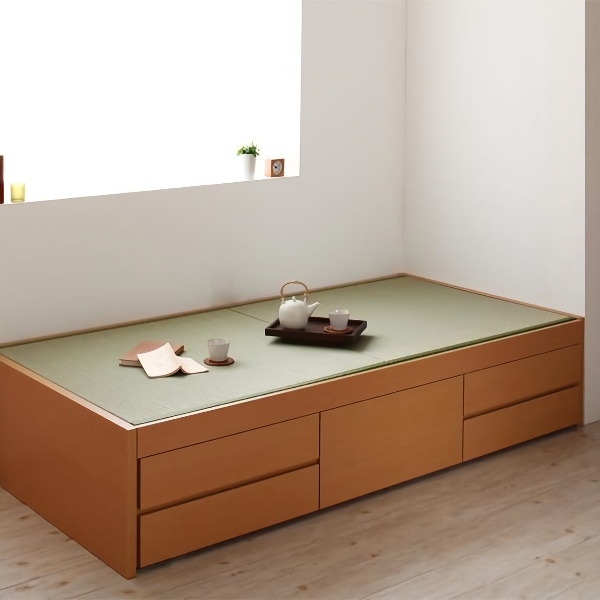 コンパクト＆収納付きの畳ベッド「翠緑(すいりょ)」